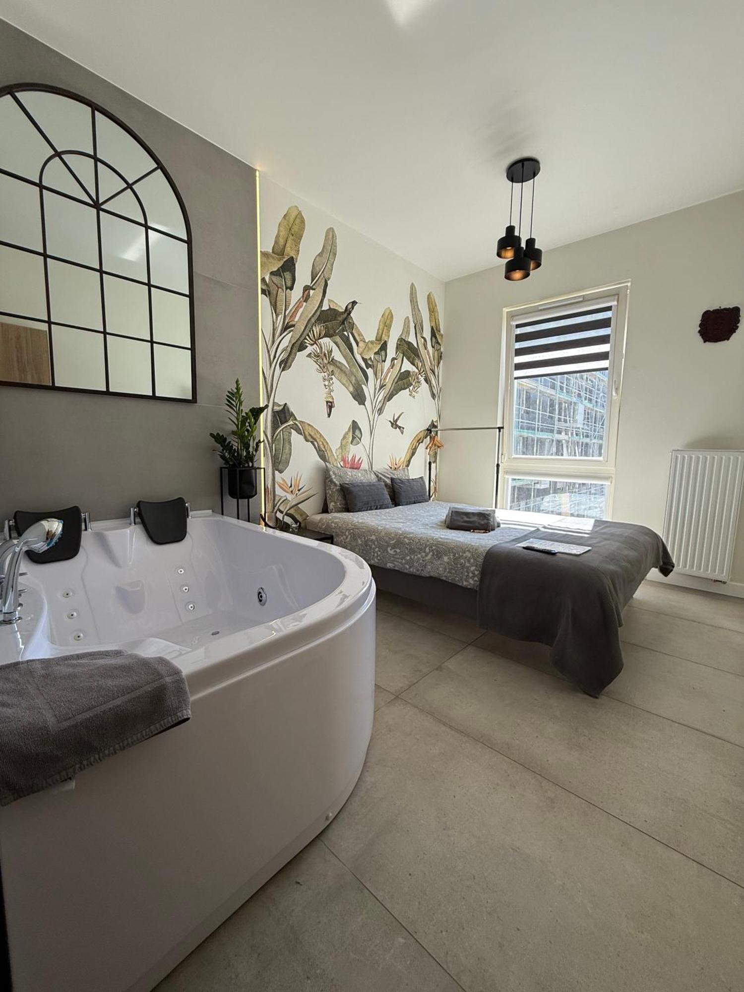 Jacuzzi Apartamenty Gdansk - Relax Apartments ภายนอก รูปภาพ